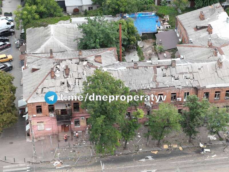 З’явилися фото наслідків нічних ’’прильотів’’ по Дніпру з висоти пташиного польоту