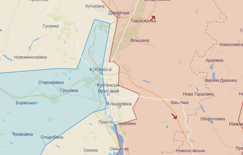 Актуальна карта війни: які зміни на Харківському напрямку