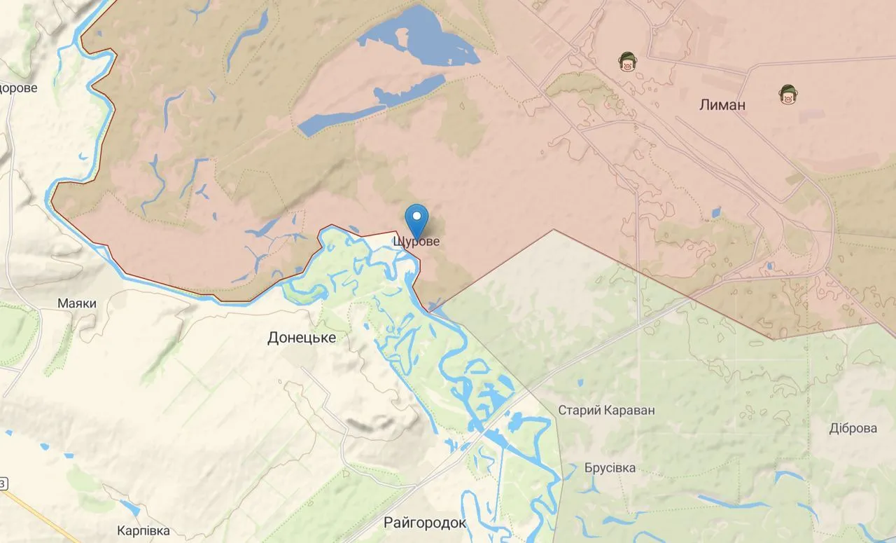 Кровавое на карте