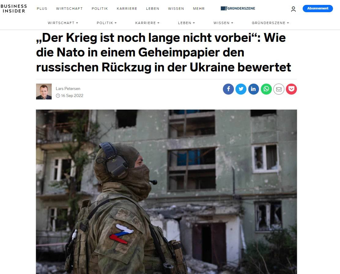 У Business Insider повідомили про те, що недавні успіхи України на полі бою не змінять планів Росії - вона все одно продовжить наступ на Донбасі, не зважаючи на жодні втрати dqxikeidqxiqqeant