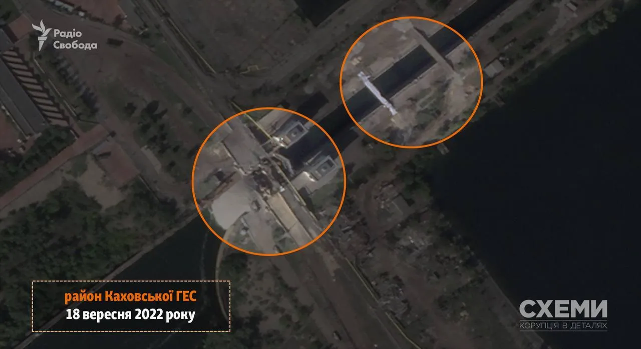 Дніпро у районі Каховської ГЕС, 18 вересня dqxikeidqxitkant