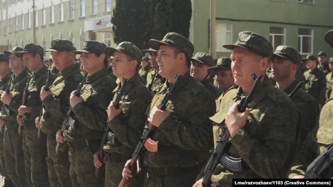 Мобілізовані Росією в окупованому Криму. Севастополь, 26 вересня 2022