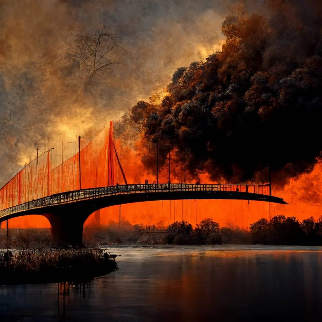 Як нейромережа Midjourney бачить ’’бавовну’’ на Керченському мосту: яскраві фото