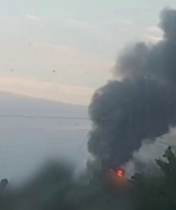 В оккупированной Голой Пристани неудачно покурили: сообщают о прилете в состав БК. Видео