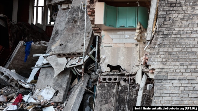 Руйнування у місті Бахмут, Донецька область, 4 червня 2022 року