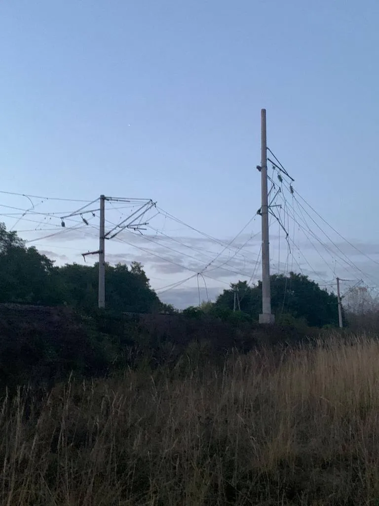 Зацепило линии электропередач