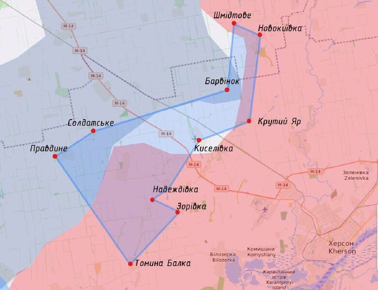 Херсонские партизаны просят жителей 14 сел эвакуироваться на левый берег Днепра 09