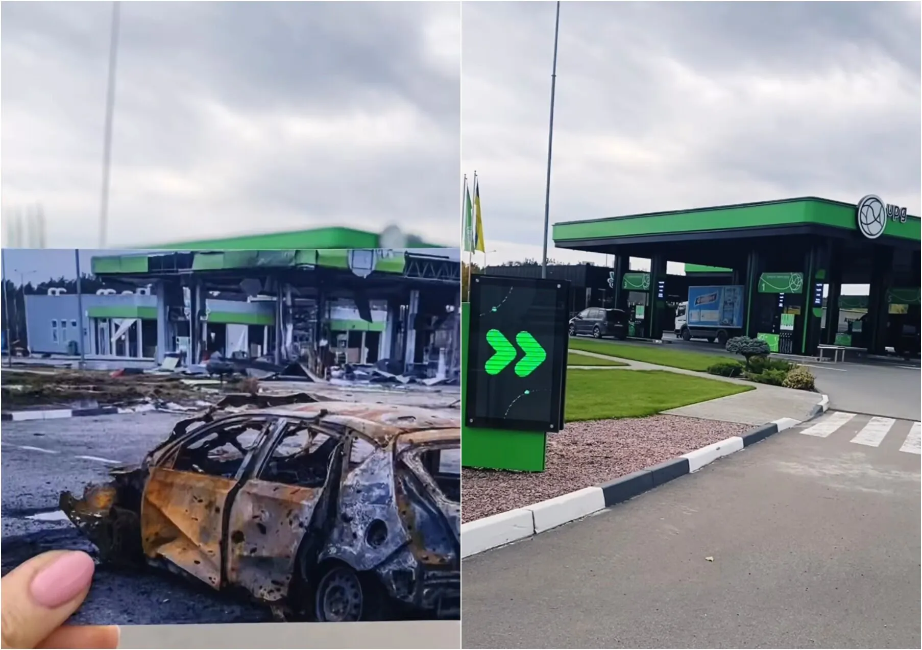 Блогерша показала, как быстро украинцы отстраивают разрушенные оккупантами здания. Видео поразило сеть