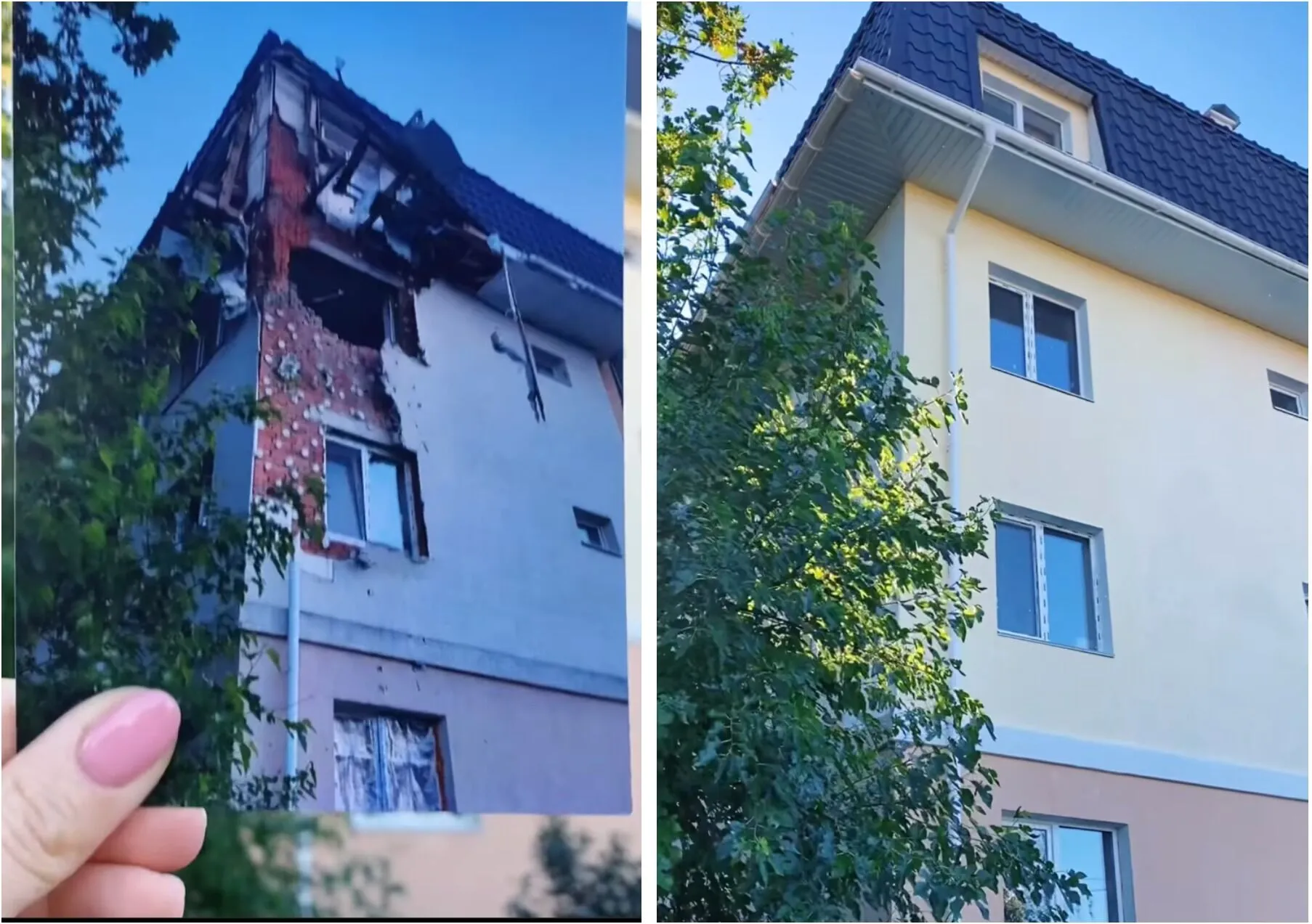 Блогерша показала, как быстро украинцы отстраивают разрушенные оккупантами здания. Видео поразило сеть