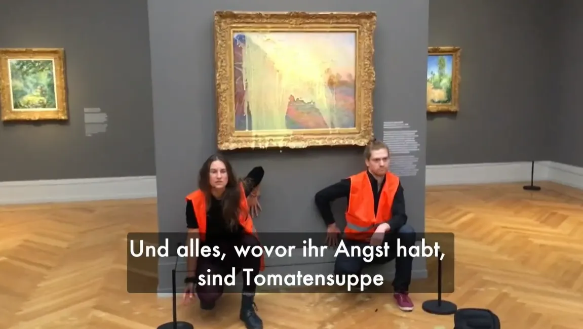 Протести продовжуються. У Німеччині екоактивісти облили картопляним пюре картину Клода Моне за $110 млн.