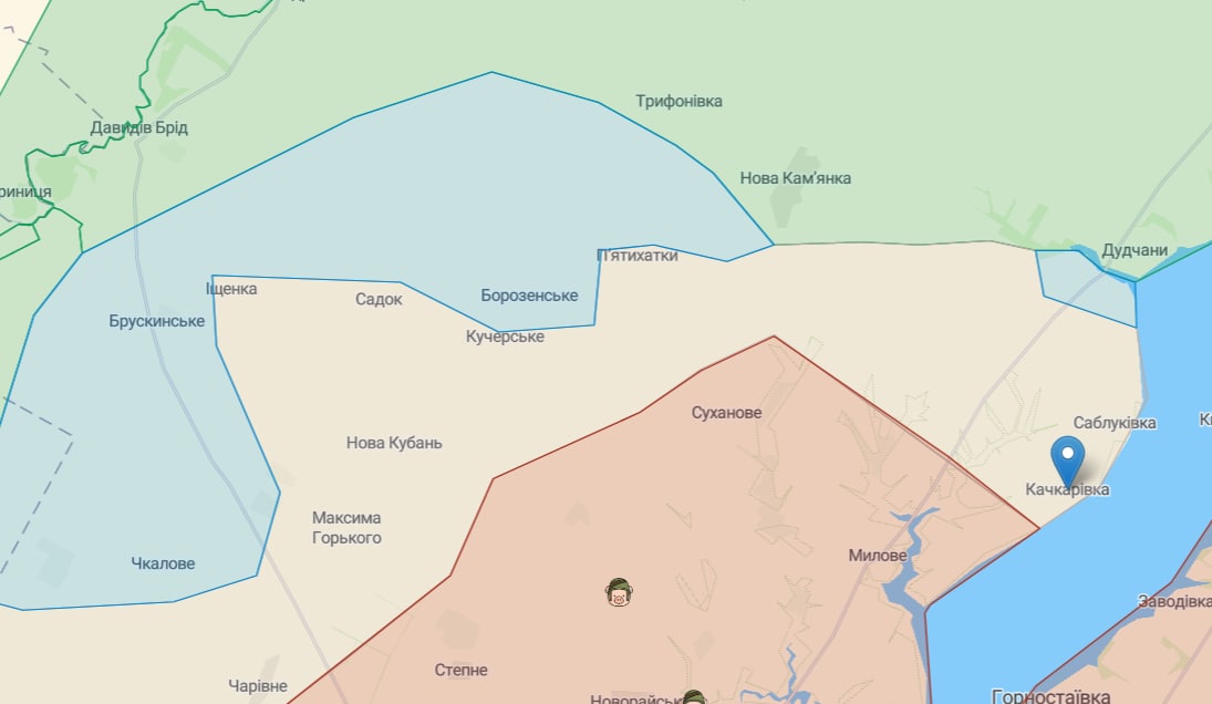 Українські військові встановили прапор у Качкарівці Херсонської області dqxikeidqxiqqeant