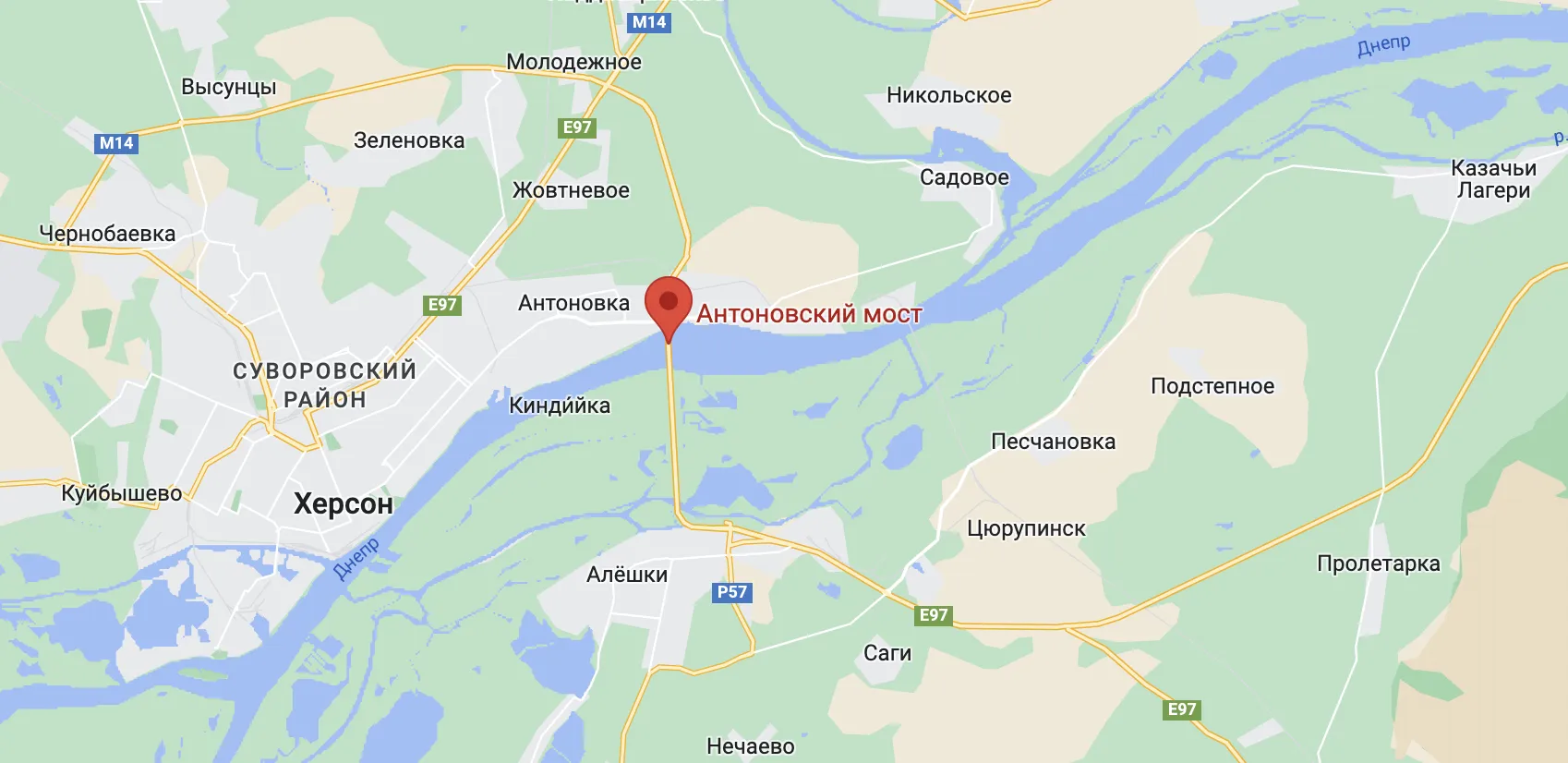 Окупанти заявили про повне знищення Антонівського мосту і показали