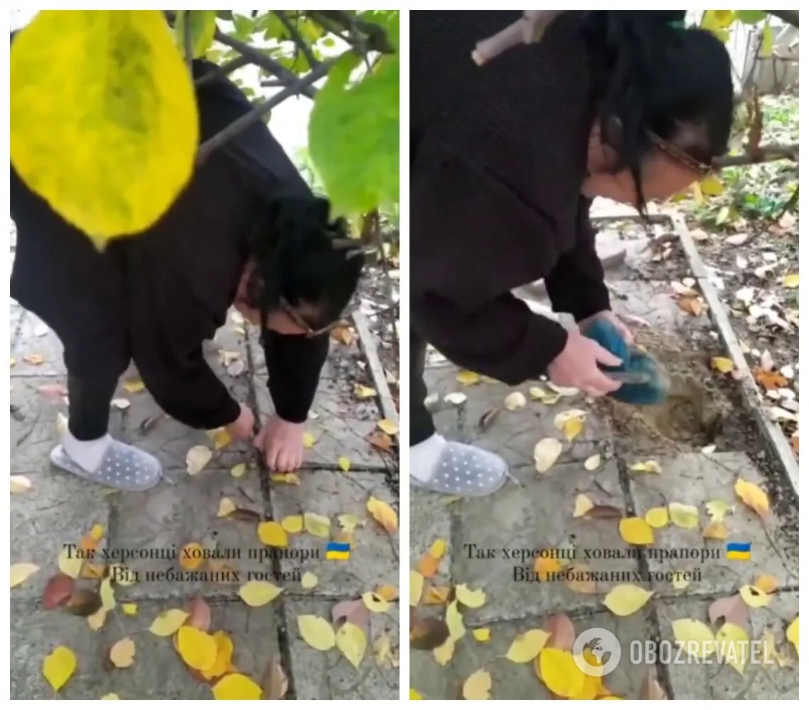 Херсончанка спрятала от оккупантов флаг своей страны dqxikeidqxiqqeant