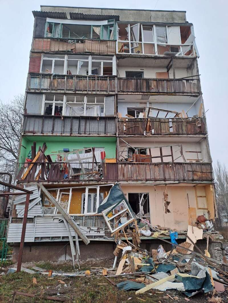 Окупанти обстріляли Часів Яр на Донеччині, поранення отримали троє людей. Фото