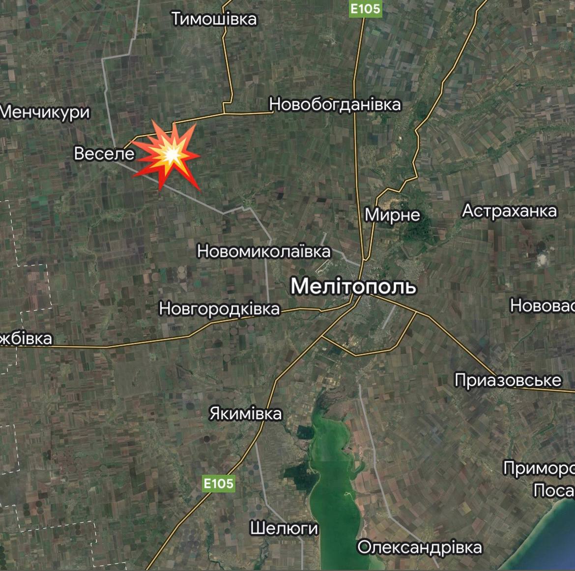 Під окупованим Мелітополем пролунали потужні вибухи dqxikeidqxitkant