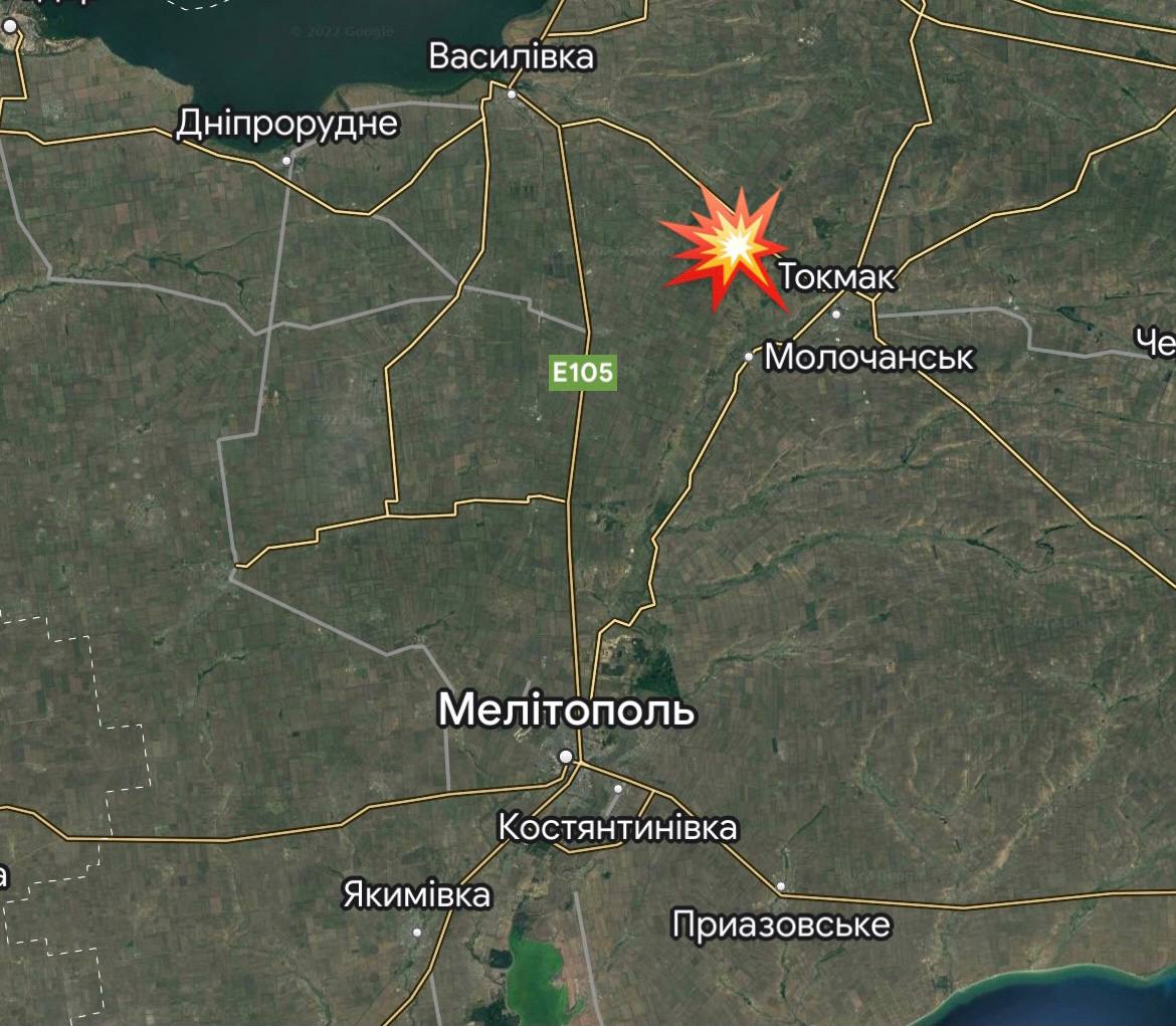 В оккупированном Токмаке раздалась серия мощных взрывов dqxikeidqxiqqeant