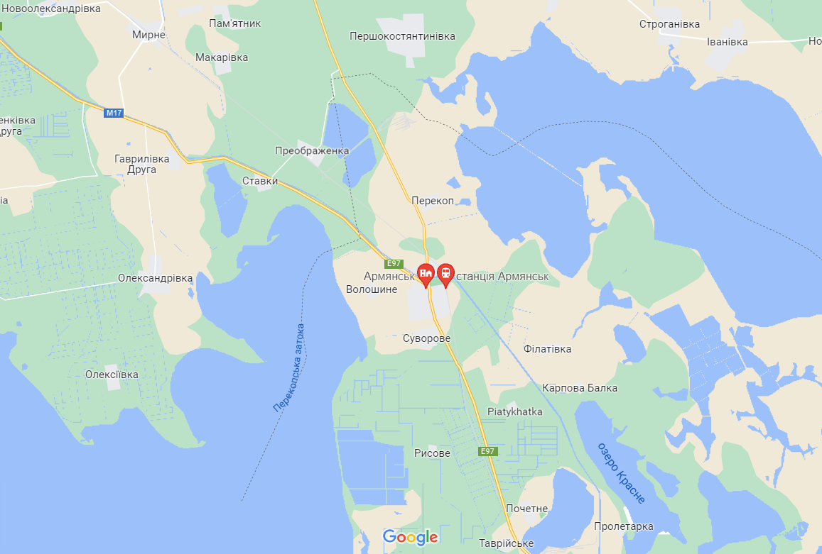 Оккупанты свозят железобетонные конструкции поближе к "воротам" в Крым dqxikeidqxitkant