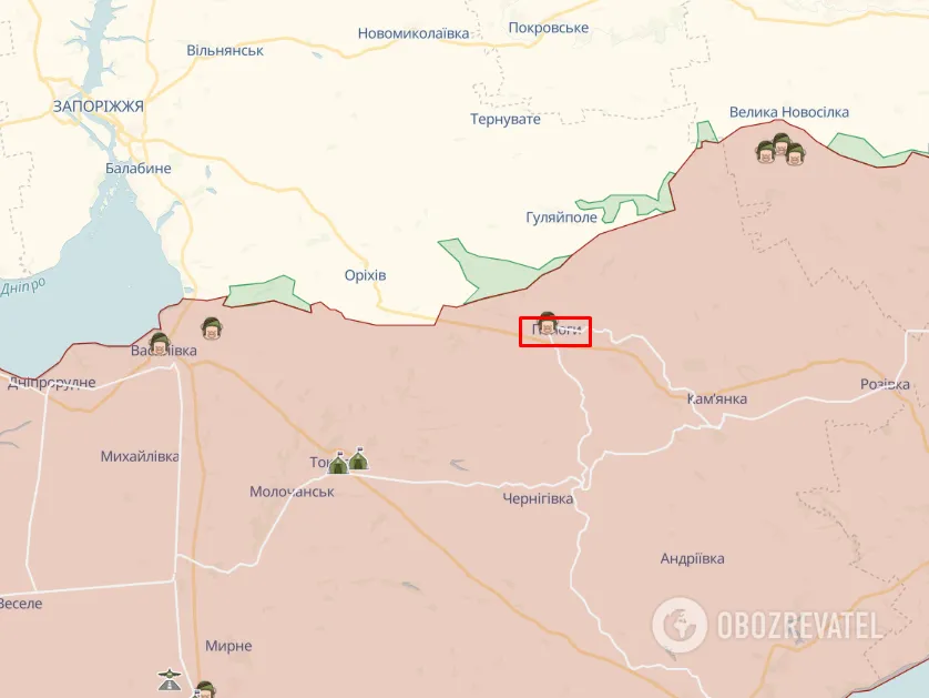 Город Пологи на карте dqxikeidqxitkant