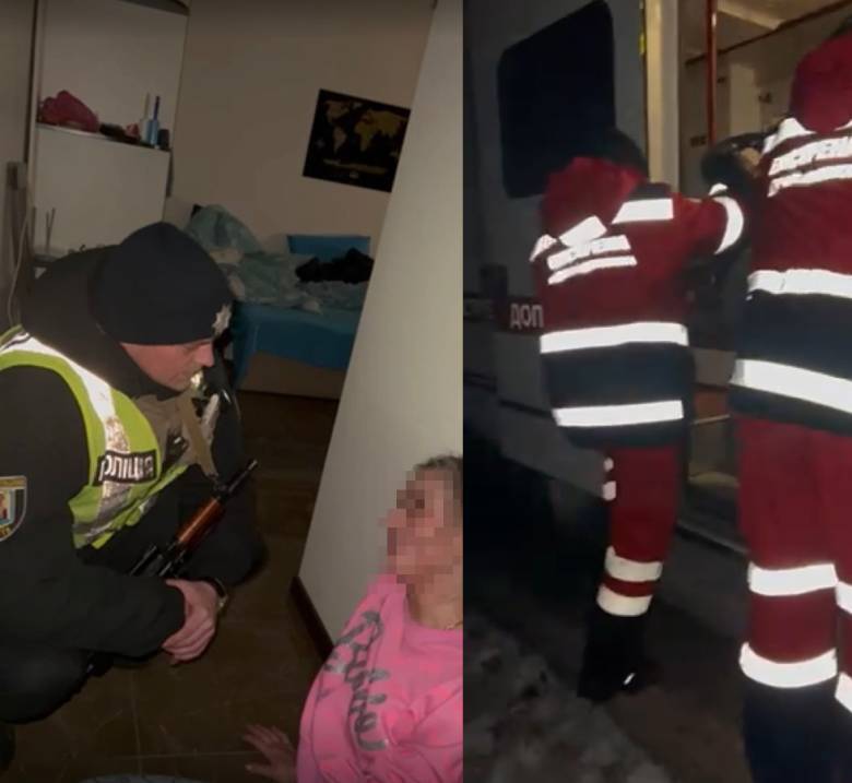 У Києві поліцейські врятували жінку, яка намагалася стрибнути із вікна п’ятого поверху. Фото dqxikeidqxiqqeant