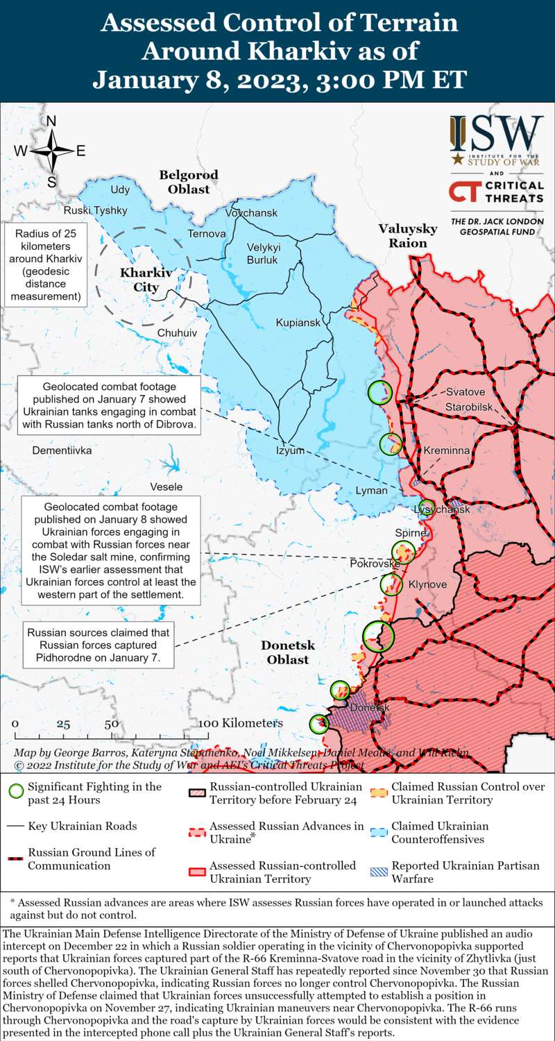 Війська РФ змушені відступати біля Кремінної, а ЗСУ продовжують утримувати Соледар: карти боїв dqxikeidqxitkant