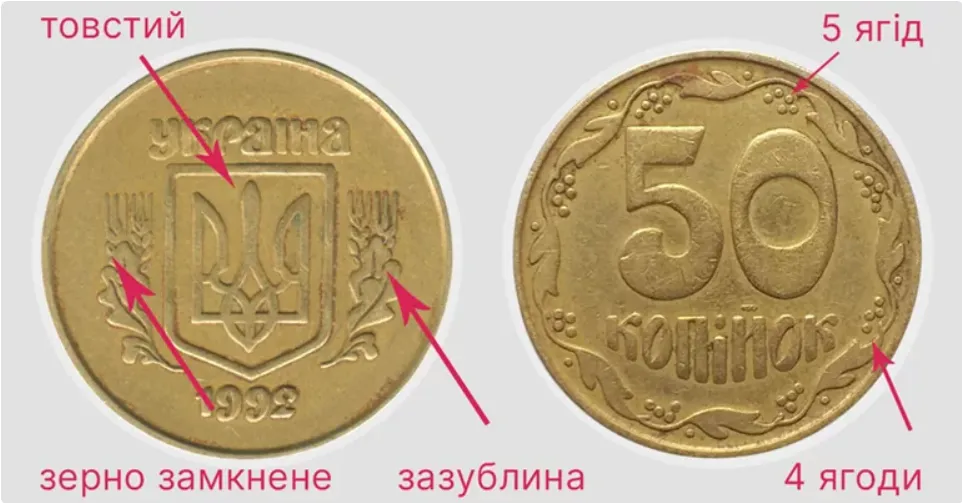 Как выглядят редкие 50 копеек