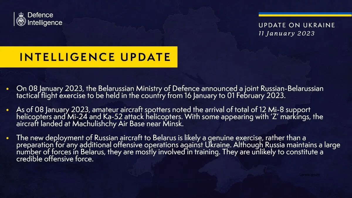 Россия опрокидывает дополнительную авиацию в Беларусь: разведка Британии оценила угрозу для Украины