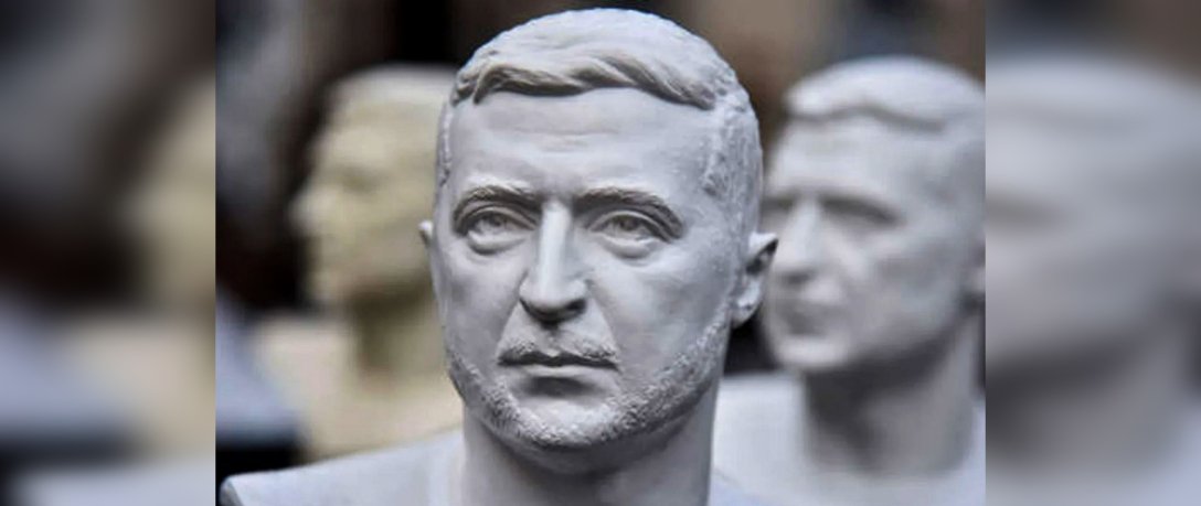 Владимир Зеленский, статуэтка Владимира Зеленского, Бюст Владимира Зеленского