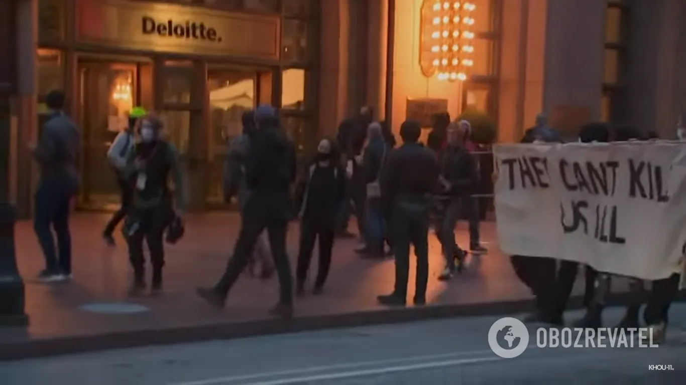 Протесты в Атланте, США dqxikeidqxitkant