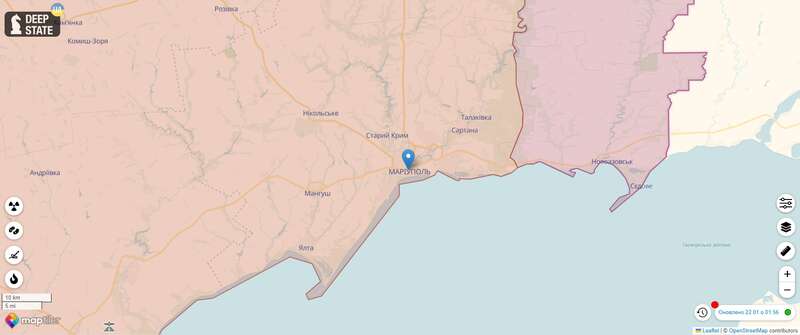 В Мариуполе под носом у оккупантов передали привет ВСУ. Фото dqxikeidqxiqxxant