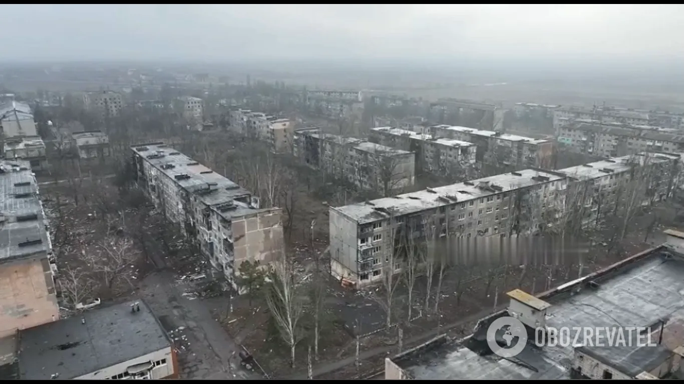 Разрушенный российскими войсками Угледар dqxikeidqxiqqeant