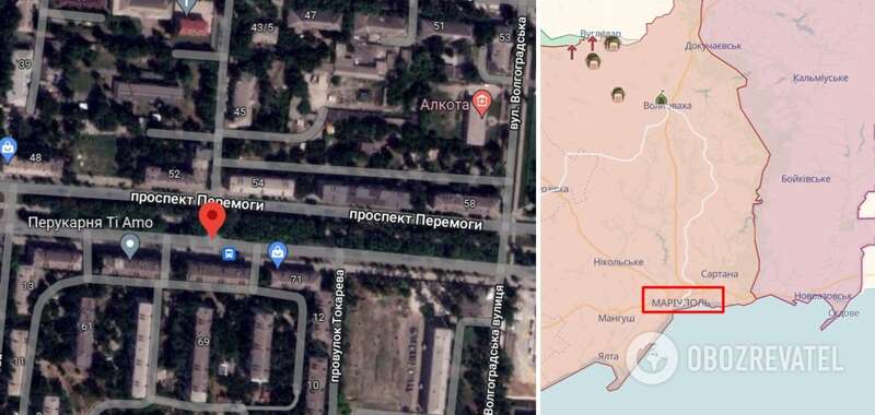 В Мариуполе захватчики подожгли киоск предпринимателя-сторонника РФ, не захотевшего платить взятку. Видео