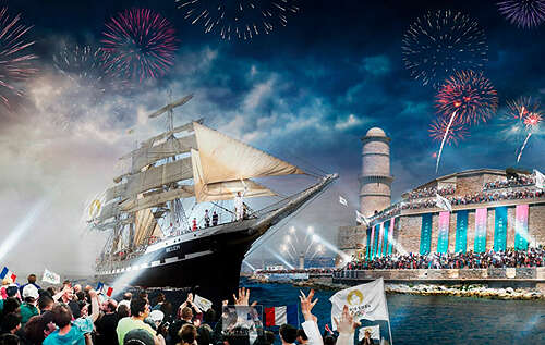 Олімпійський вогонь для Олімпіади-2024 доставлять до Франції на вітрильнику dqxikeidqxiqqeant