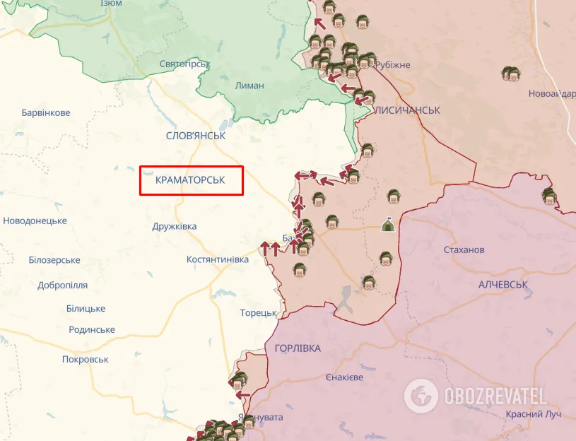 Краматорськ на карті dqxikeidqxiqqeant