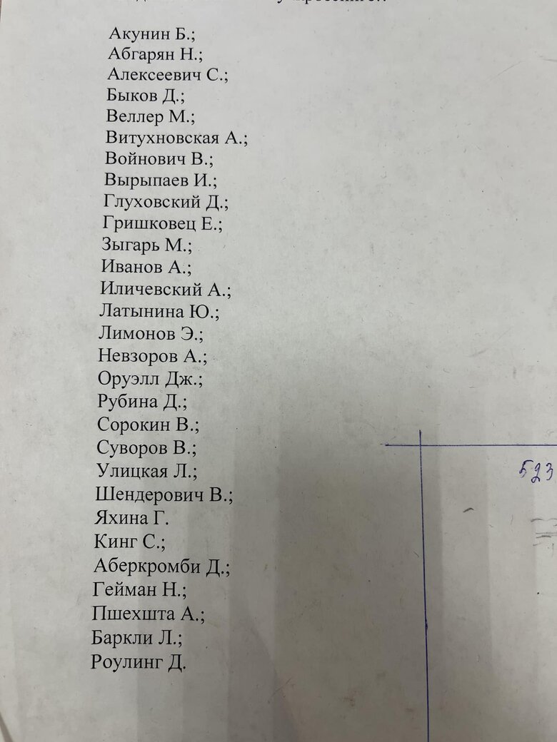 Книги Оруелла, Кінга та Роулінг вилучаються з московських бібліотек. Список заборонених авторів 01 dqxikeidqxitkant