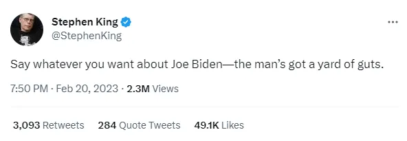 ’’Ярд мужества’’: легендарный Стивен Кинг отреагировал на визит Байдена в Киев dqxikeidqxitkant