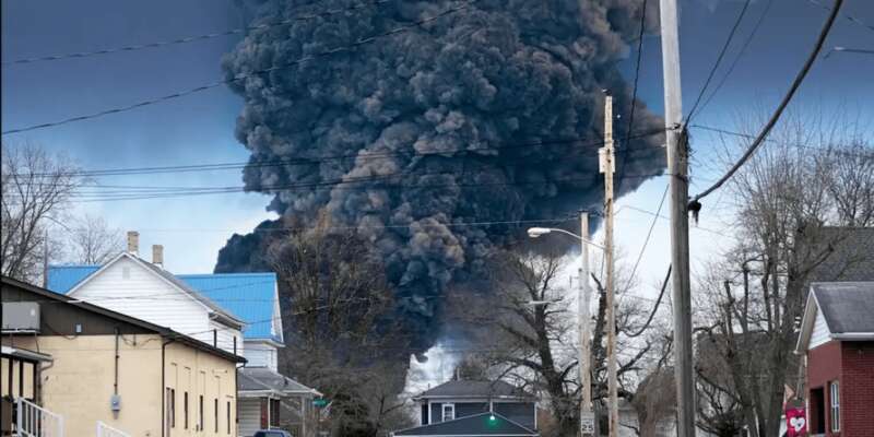 аварія огайо, техногенна катастрофа огайо, поїзд огайо dqxikeidqxitkant