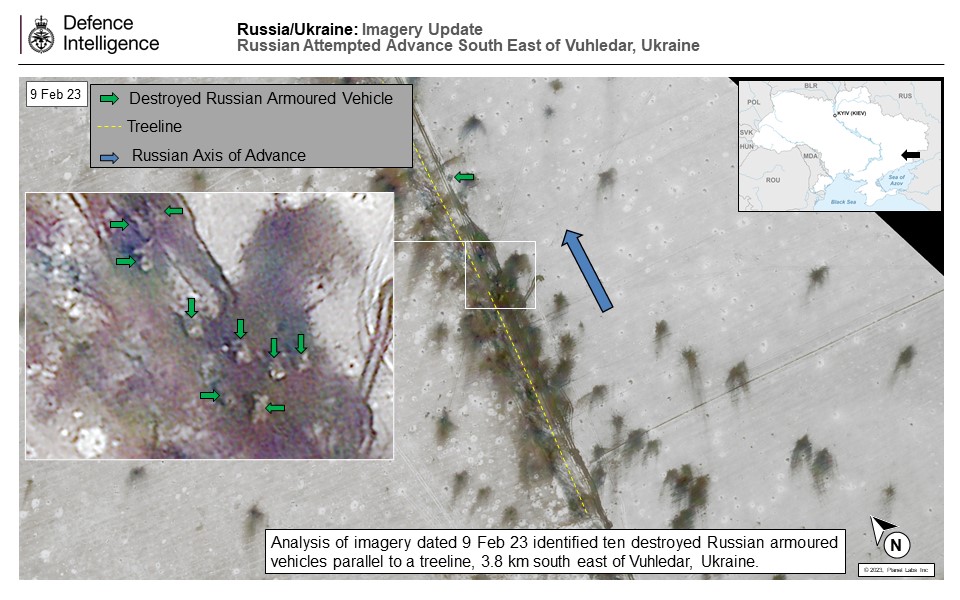 Британська розвідка оцінила втрати росіян під Вугледаром: супутниковий знімок dqxikeidqxitkant