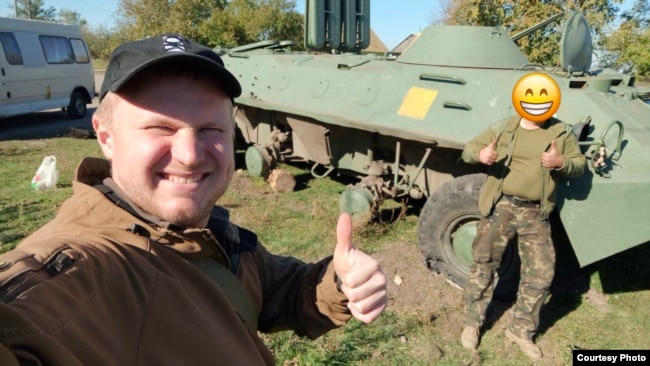 Юрий с бойцом с позывным «Вадимич»