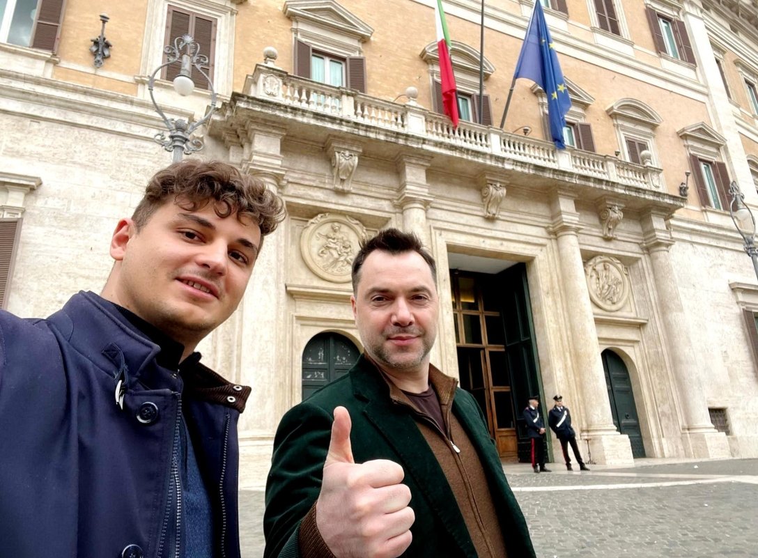 олексій арештович рим 27 квітня 2023 алексей арестович, рим, италия