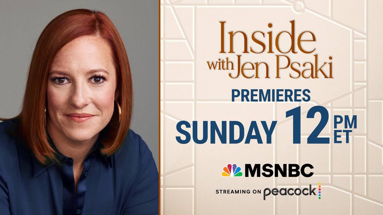 Джейн Псаки дебютировала с собственным ток-шоу dqxikeidqxitkant