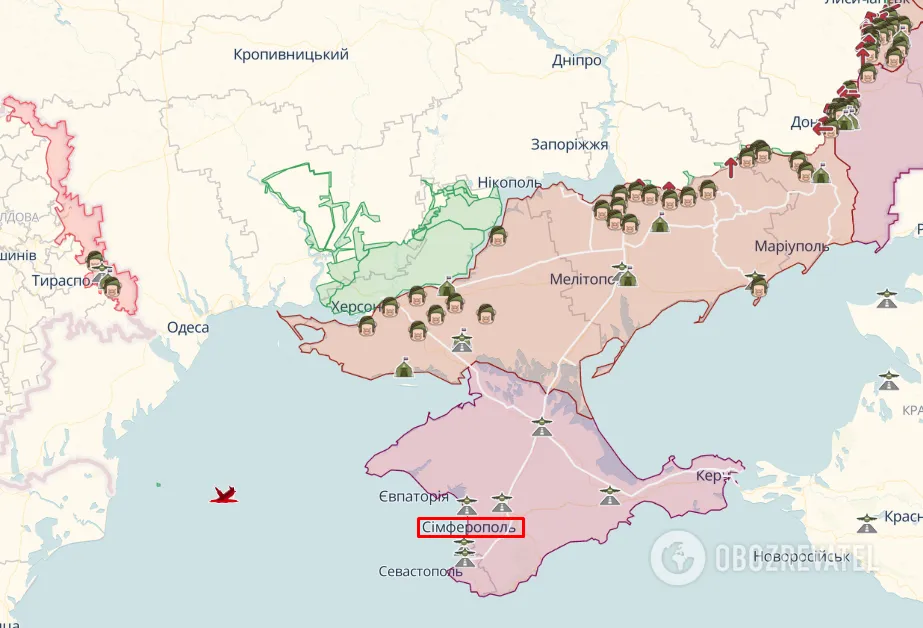 Тимчасово окупований Росією український Сімферополь