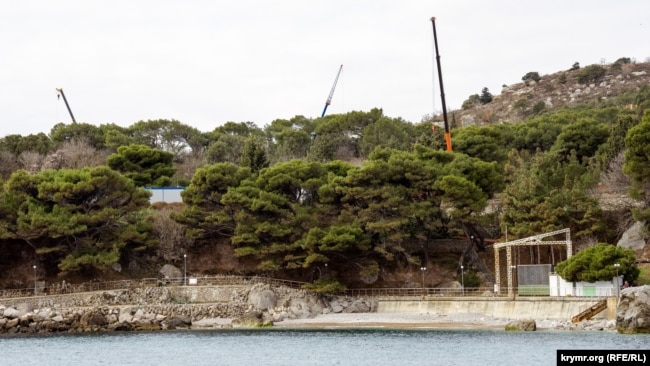 Вид на Форосский парк, 2 марта 2021 года.