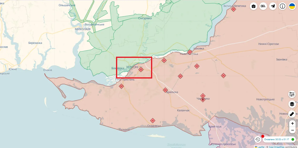 Оккупанты обстреляли набережную Херсона, есть раненый dqxikeidqxitkant