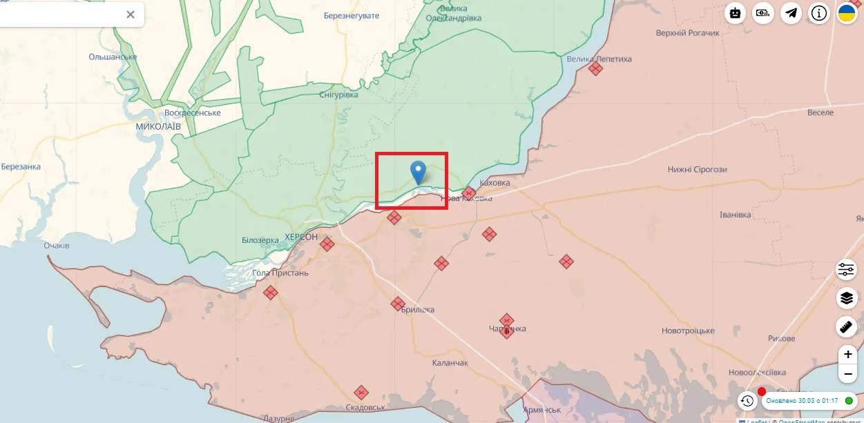 Оккупанты обстреляли набережную Херсона, есть раненый