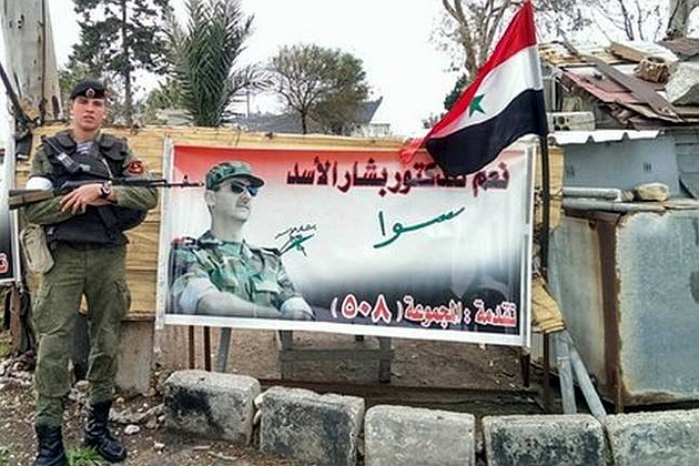 Российский солдат в Сирии dqxikeidqxitkant