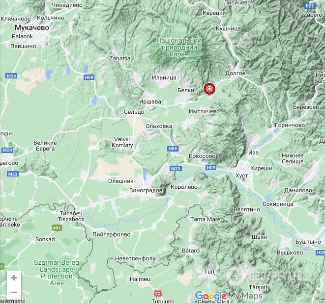 Епіцентр землетрусу в Україні 14 квітня dqxikeidqxiqqeant