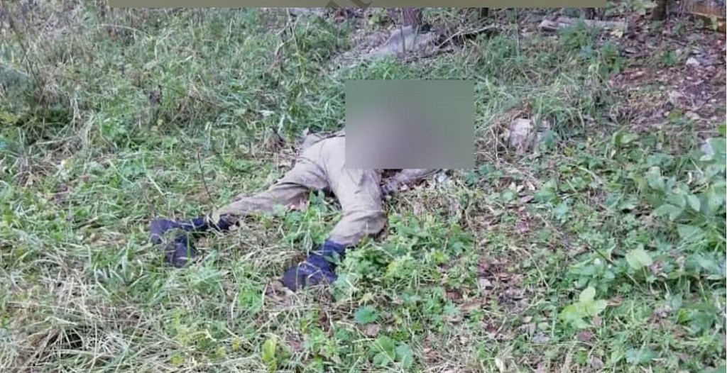 Труп російського військового з відрізаною головою. 2018 рік