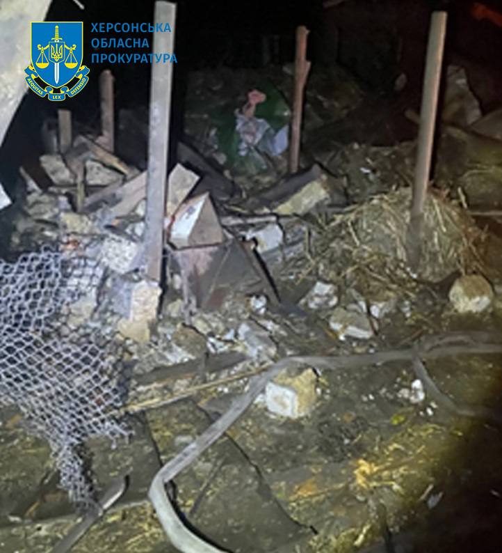 Наслідки ворожого обстрілу Білозерки 03 Наслідки ворожого обстрілу Білозерки 03