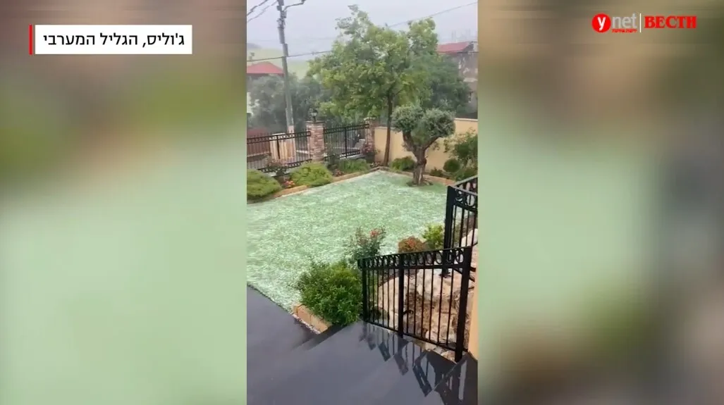 Непривычно для конца апреля: в Израиле выпал снег. Фото