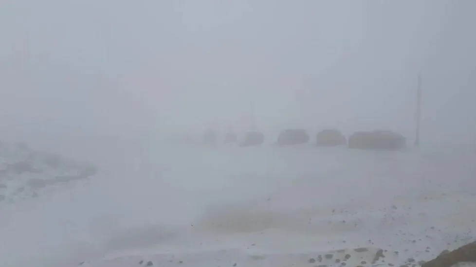 Непривычно для конца апреля: в Израиле выпал снег. Фото